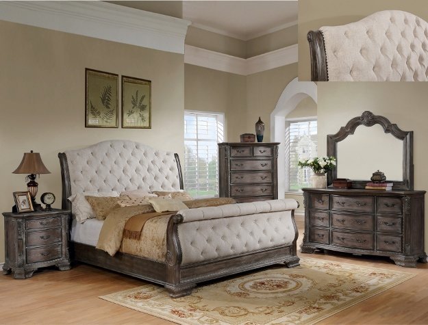 B1120-88.jpg ACSETB1120-88 SHEFFIELD GREY SLEIGH BEDROOM