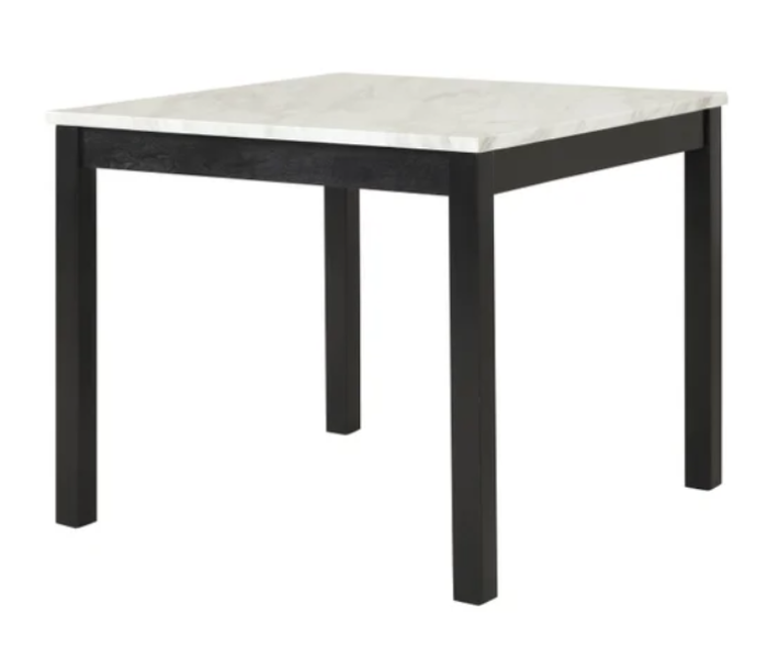 Dior PU - Black Pub Table + 4 Chair Set
