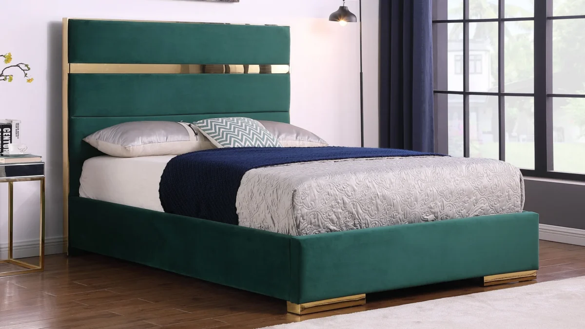 King Platform Bed Frame B810 Cartier [Green] 55''H