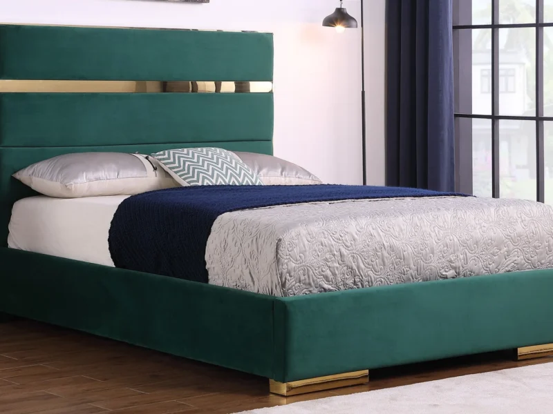 King Platform Bed Frame B810 Cartier [Green] 55''H