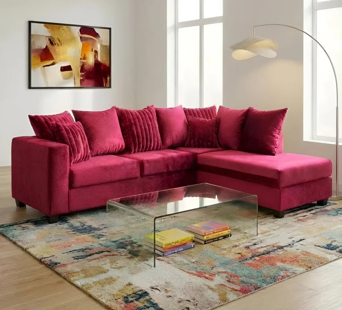 S325 Sectional Kora [Burgandy]