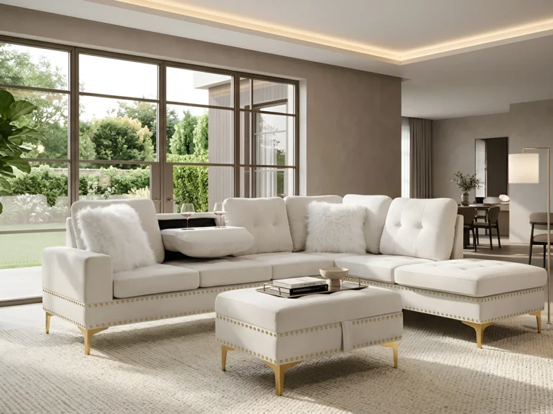 S133 Sectional Joy [Beige]