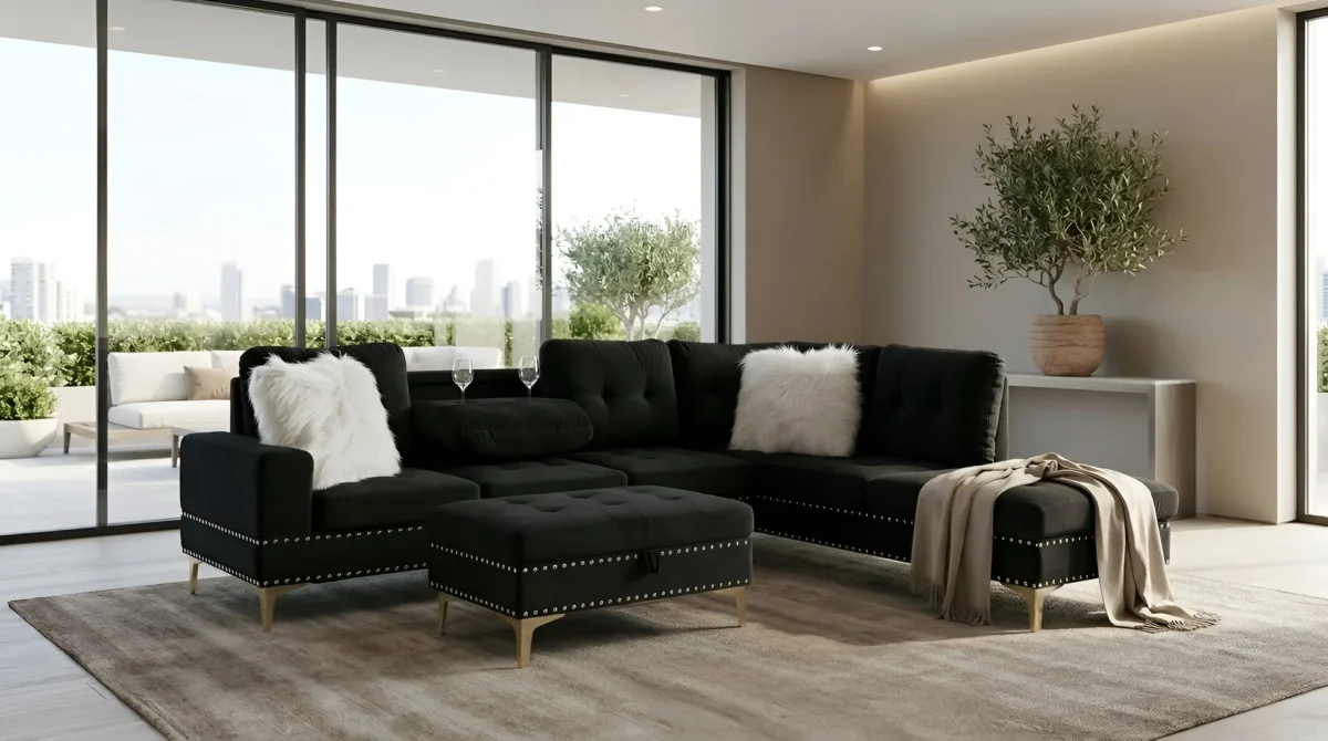 S133 Sectional Joy [Black]
