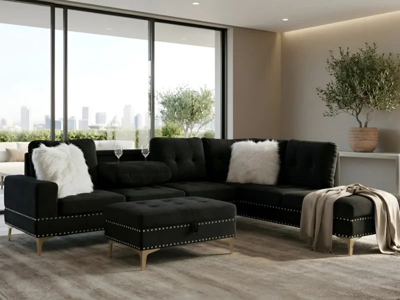 S133 Sectional Joy [Black]