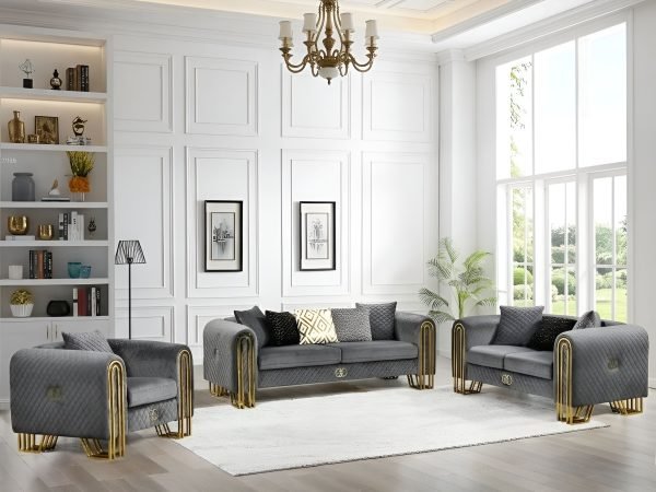 Sofa And Loveseat Gray