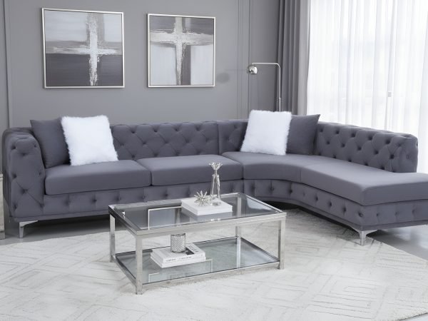 Vantino Sectional Dark Gray